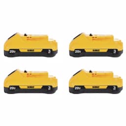 DEWALT 20V MAX Compact Lithium-Ion 3.0Ah Battery Pack, 4-Pack thumbnail 1
