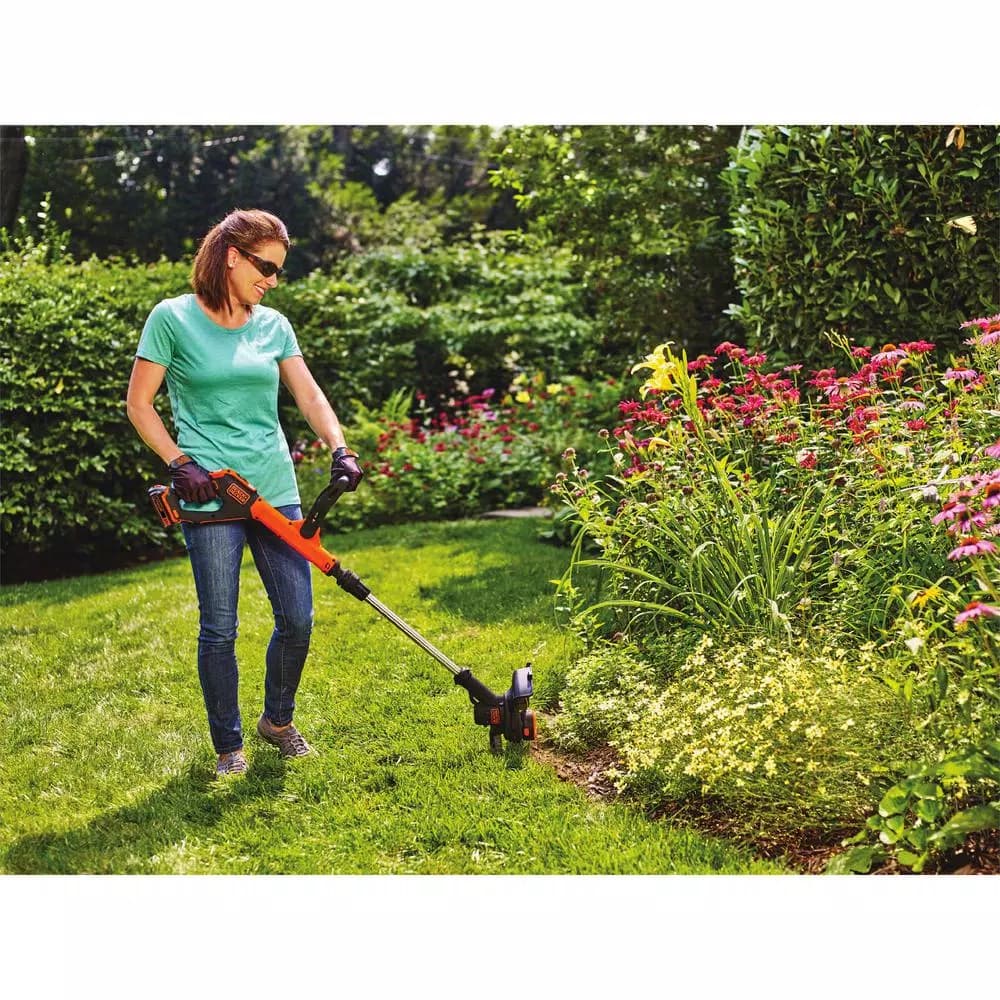 BLACK+DECKER 20V MAX Cordless String Trimmer and Edger Combo with (2) 1.5 Ah Batteries and Charger