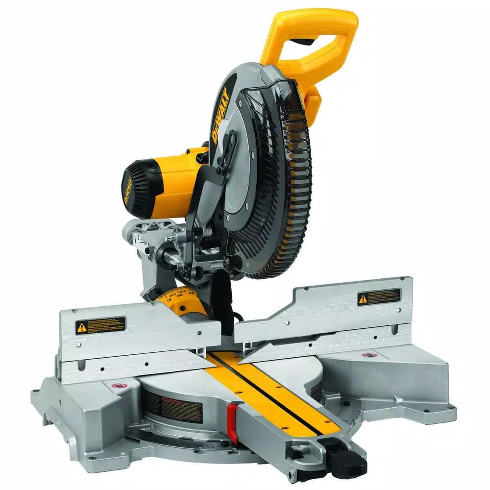 DEWALT 12 in. 15 Amp Double-Bevel Sliding Compound Miter Saw with 60T Fine Finish Blade
