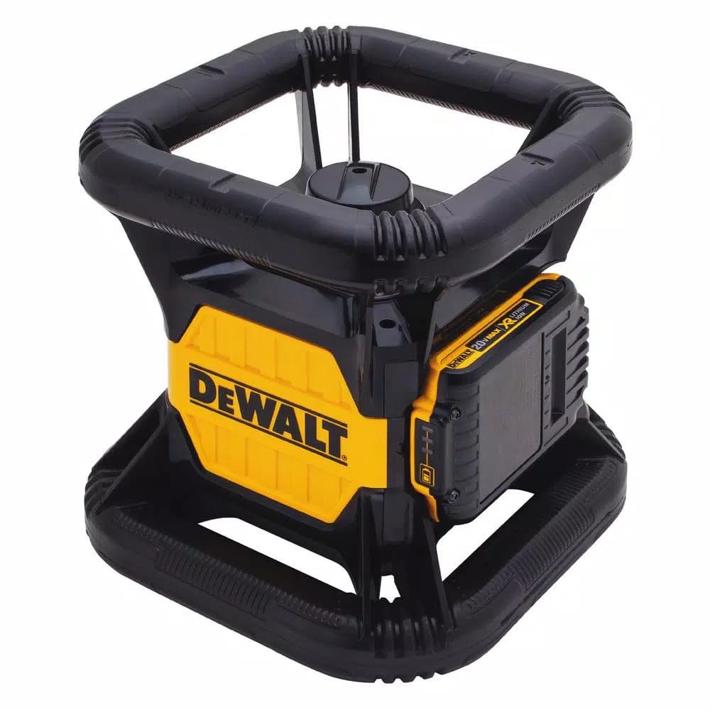 DEWALT 20V MAX Red Self-Leveling Rotary Laser Level Kit with Detector, 2Ah Battery & TSTAK Case