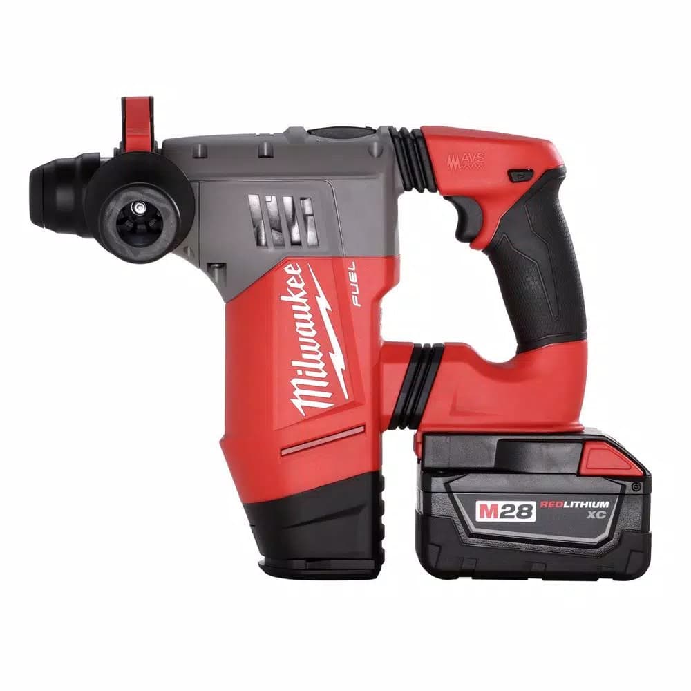 Milwaukee M28 FUEL 28V SDS Plus 1-1/8 in. Cordless Rotary Hammer Kit with (2) 3.0 Ah Batteries