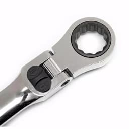 GEARWRENCH 12-Piece Metric Flex-Head Ratcheting Combination Wrench Set with Roll Pouch thumbnail 6