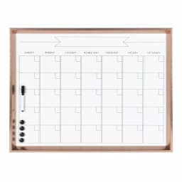 DesignOvation Calter Modern Magnetic Dry Erase Monthly Calendar Wall Organizer with Frame thumbnail 2