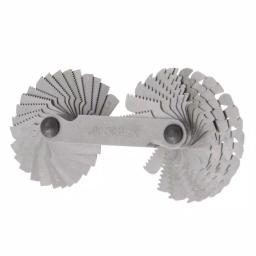 Grand Rapids Industrial Products Grip Thread Pitch Gauge - Dual Metric and SAE Stainless Steel Thread Counter thumbnail 4