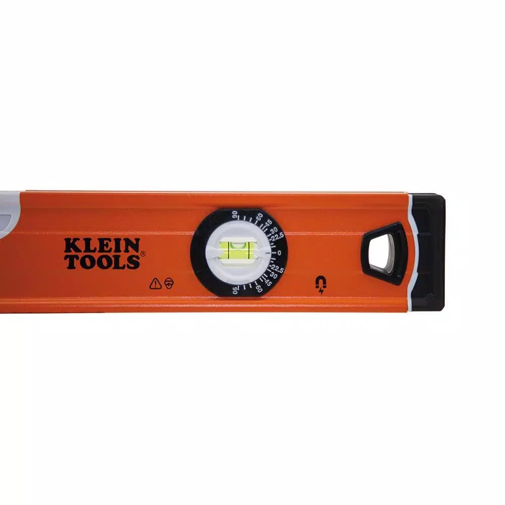 Klein Tools 24 in. Magnetic Bubble Level with V-Groove and High-Visibility Orange Body
