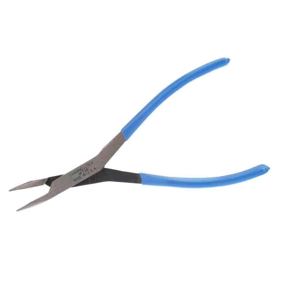 Channellock 8 in. Long Reach Needle Nose Pliers with Comfort Grip