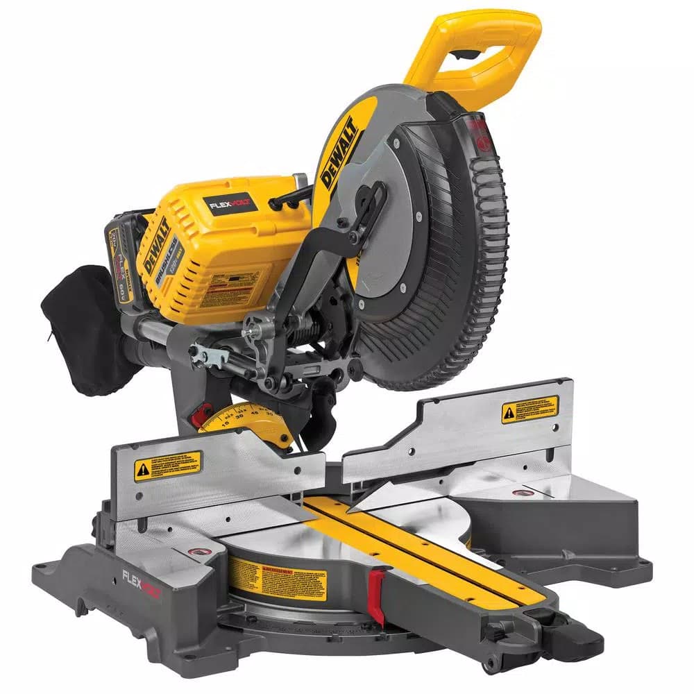 DEWALT 12 in. FLEXVOLT Brushless Sliding Compound Miter Saw Kit with Rolling Stand