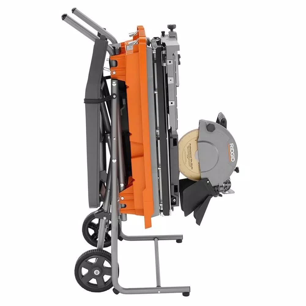 RIDGID 10 in. Wet Tile Saw with Stand, Beast Series, 3.3 HP, 34 in. Rip Capacity