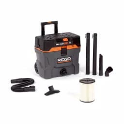 RIDGID 10 Gal. 5.0 Peak HP ProPack Plus Wet/Dry Shop Vacuum with Qwik Lock Filter thumbnail 1