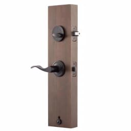 Copper Creek Heritage Black Door Handleset with Waverlie Lever Trim thumbnail 4