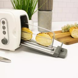 BergHOFF Seren 3-Slice White Wide Slot Toaster with Crumb Tray and Side Loading Design thumbnail 7