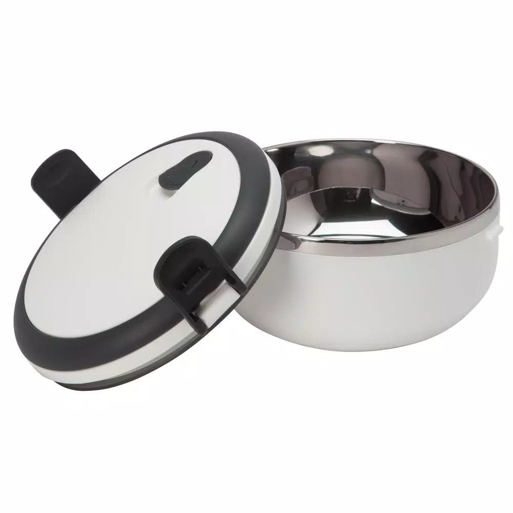 Unbranded Kitchen Details Stainless Steel 1-Tier Insulated Lunch Box - White