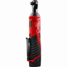 Milwaukee M12 12V 3/8 in. Cordless Ratchet Kit with 1.5 Ah Battery, Charger and Tool Bag thumbnail 3