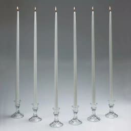 Light In The Dark Shop A Candle 24 in. White Taper Candles, Set of 12 - Dripless & Clean Burning thumbnail 1