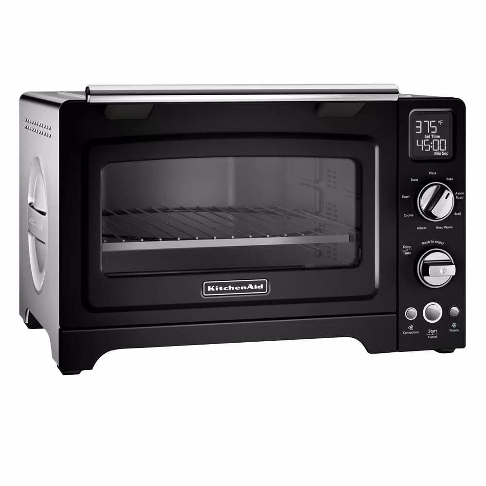 KitchenAid 12 in. Digital Countertop Convection Toaster Oven, 2000W, Onyx Black