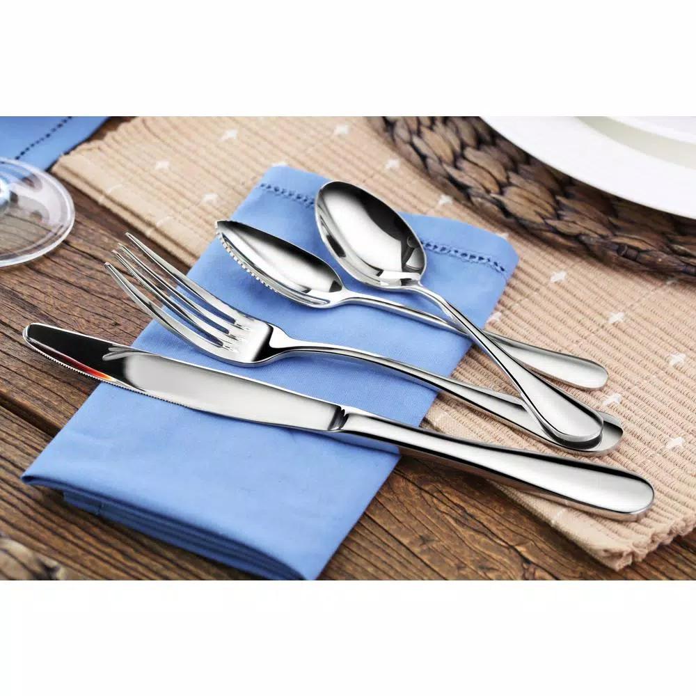 Artaste Rain 20-Piece 18/10 Stainless Steel Flatware Set, Service for 4