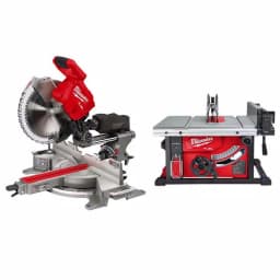 Milwaukee M18 FUEL 12 in. Dual Bevel Sliding Compound Miter Saw & 8-1/4 in. Table Saw Combo Kit thumbnail 1