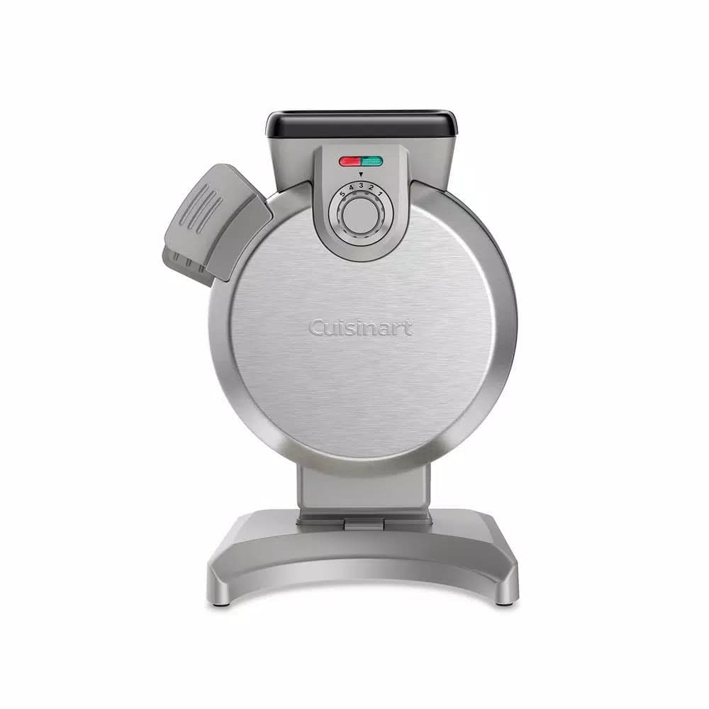 Cuisinart Vertical Belgian Waffle Maker with Stainless Steel Cover and 5 Browning Levels