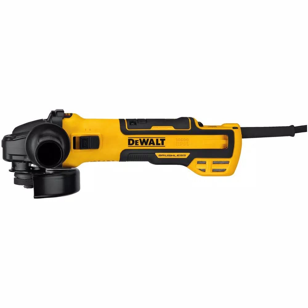 DEWALT 13 Amp 5 in. Brushless Corded Angle Grinder with Variable Speed and Slide Switch
