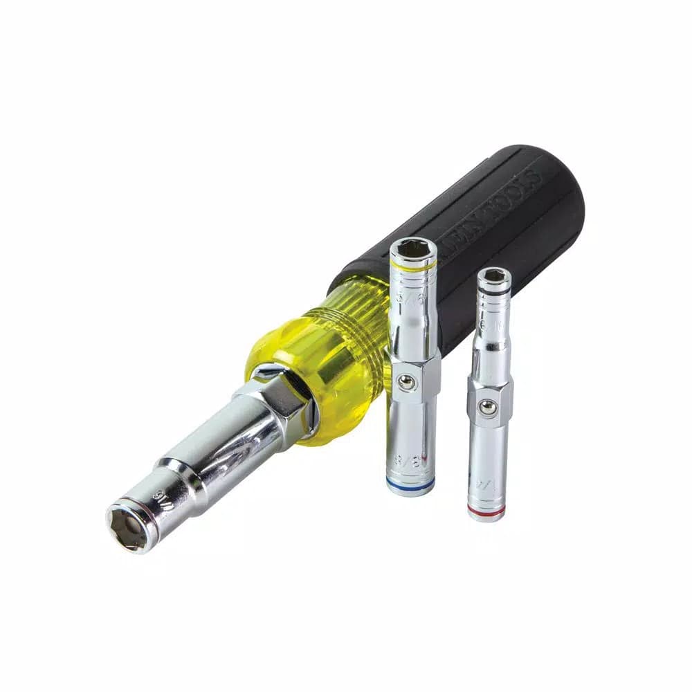 Klein Tools 6-in-1 Multi-Nut Driver with Interchangeable Hex Bits