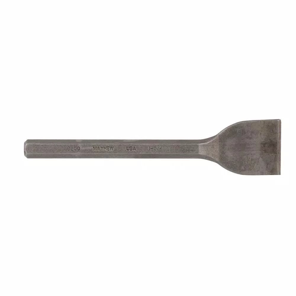 Mayhew 1-3/4 in. x 7-1/2 in. Mason Chisel, Industrial Grade High Carbon Steel, Made in USA