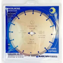 Whirlwind USA 9 in. Segmented Diamond Blade for Concrete, Stone, Brick, and Masonry thumbnail 4
