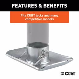 CURT Pin-On Jack Foot for 2" Tube, 2,000 lbs. Capacity thumbnail 5