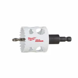 Milwaukee 2 in. Hole Dozer Bi-Metal Hole Saw with 3/8 in. Arbor & Pilot Bit thumbnail 1