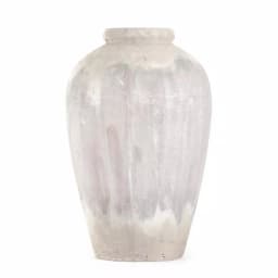 Zentique Terracotta Olive Brown Large Decorative Ceramic Vase - Distressed Italian Design thumbnail 1