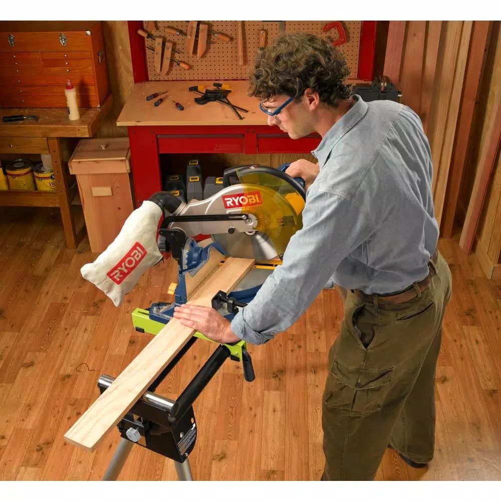 RYOBI Universal Miter Saw QUICKSTAND, Heavy-Duty Steel Folding Stand