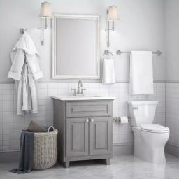Delta Greenwich II 24 in. Single Towel Bar in SpotShield Brushed Nickel thumbnail 3