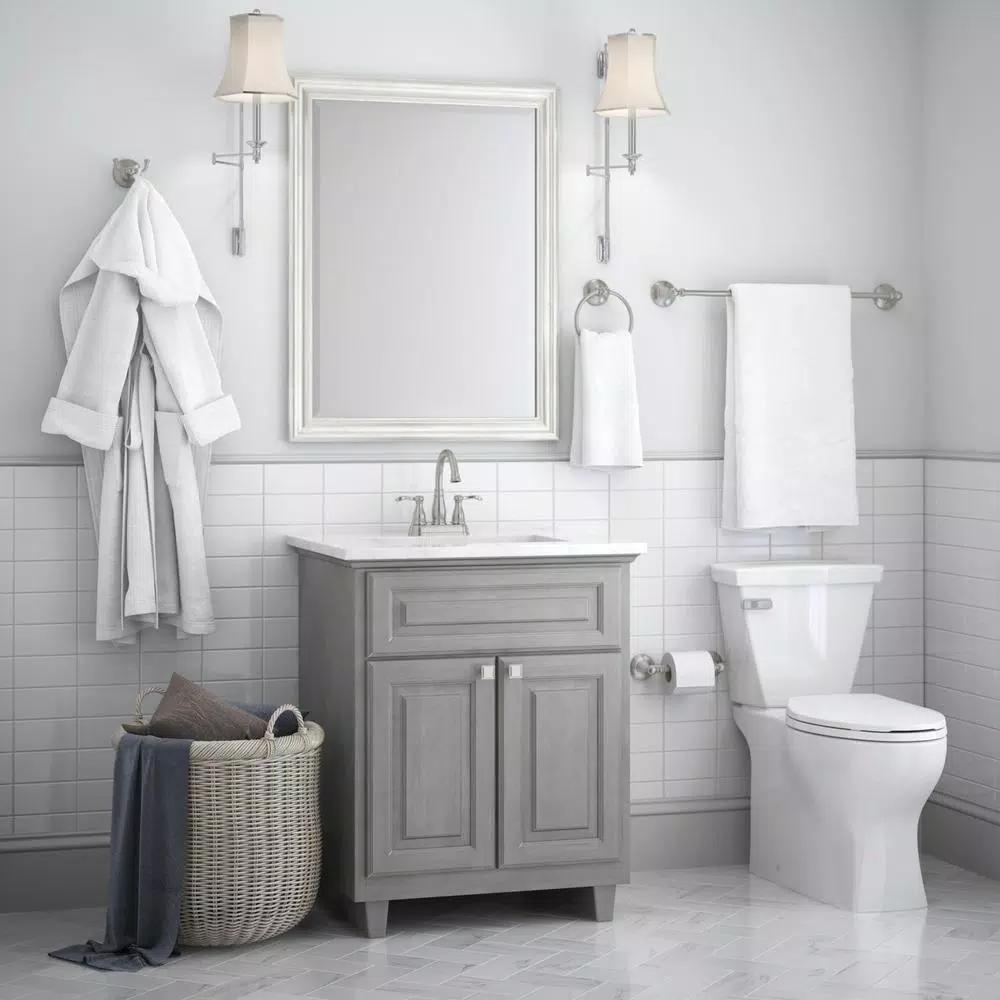 Delta Greenwich II 24 in. Single Towel Bar in SpotShield Brushed Nickel