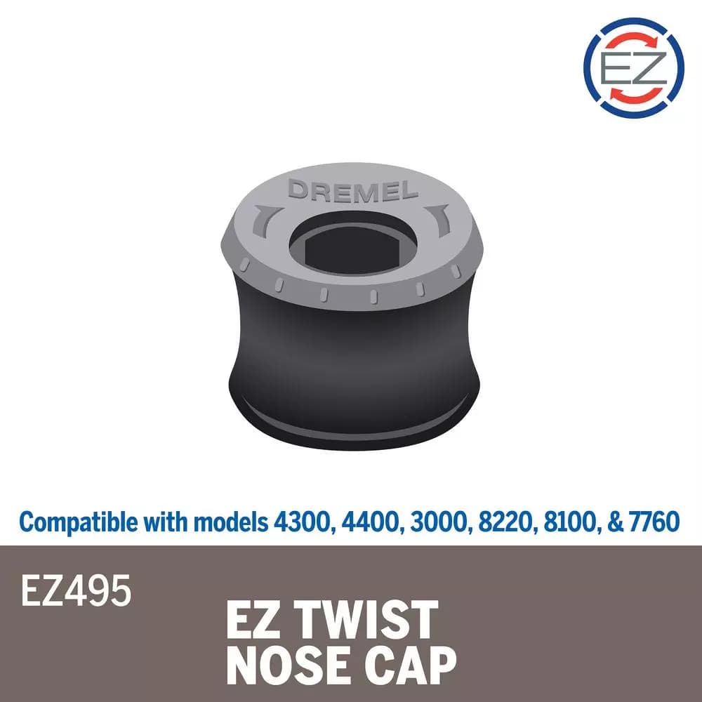Dremel EZ Twist Nose Cap for Dremel Rotary Tools with Integrated Wrench