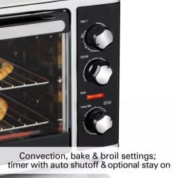 Hamilton Beach Countertop Convection Oven with Rotisserie, Black thumbnail 5