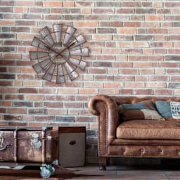 La Crosse Clock 22 in. Metal Windmill Quartz Wall Clock - Rustic Farmhouse Decor thumbnail 1