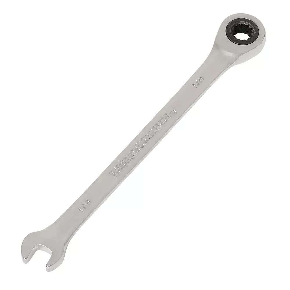 GEARWRENCH 1/4 in. SAE Combination Ratcheting Wrench, 12-Point Steel