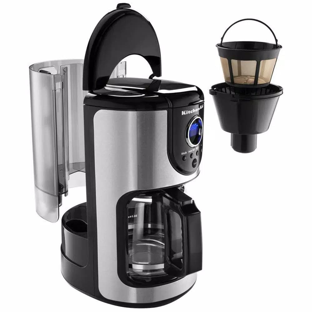 KitchenAid 12-Cup Drip Coffee Maker with Glass Carafe, Onyx Black