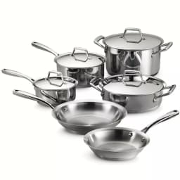 Tramontina Gourmet Prima 10-Piece Stainless Steel Cookware Set, Tri-Ply Induction Ready thumbnail 2
