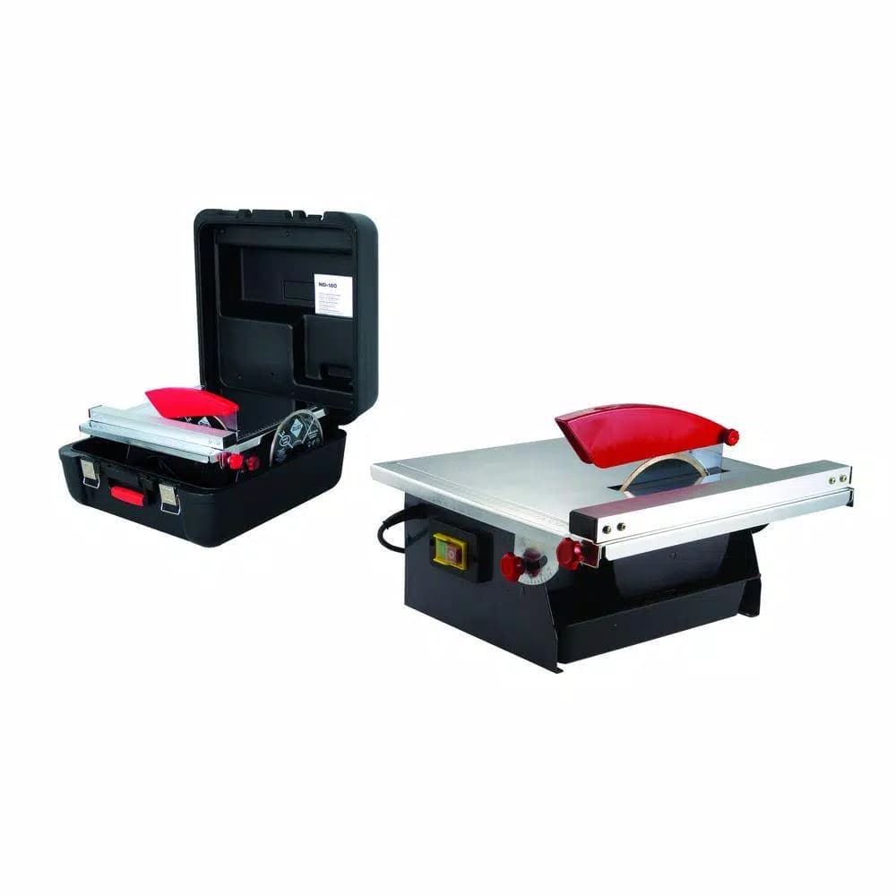 Rubi ND-180 7 in. 120V Wet Tile Saw with Case and Diamond Blades