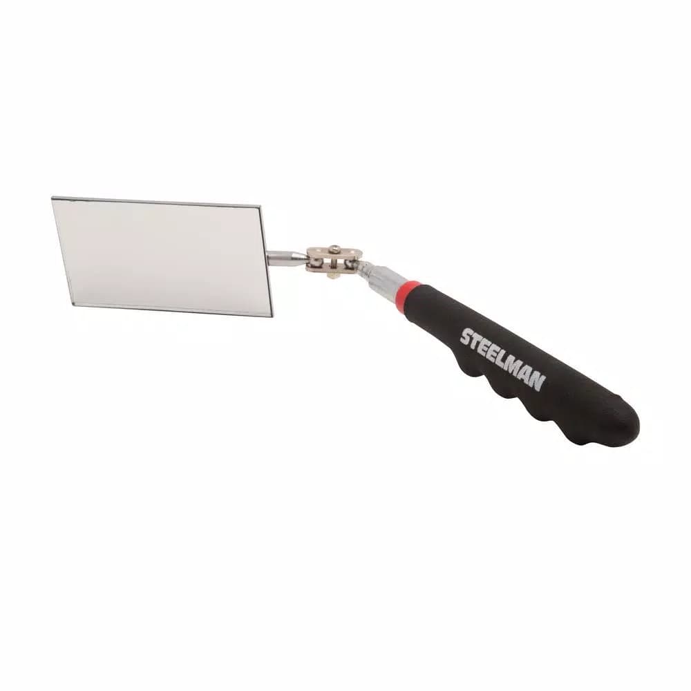 Steelman 30 in. Telescoping Inspection Mirror with 360° Articulating Rectangular Mirror