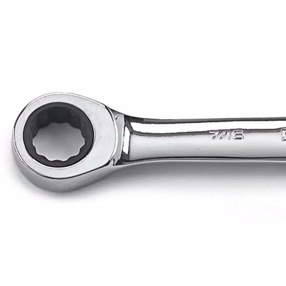 GearWrench 7/16 in. x 1/2 in. Double Box Ratcheting Combination Wrench