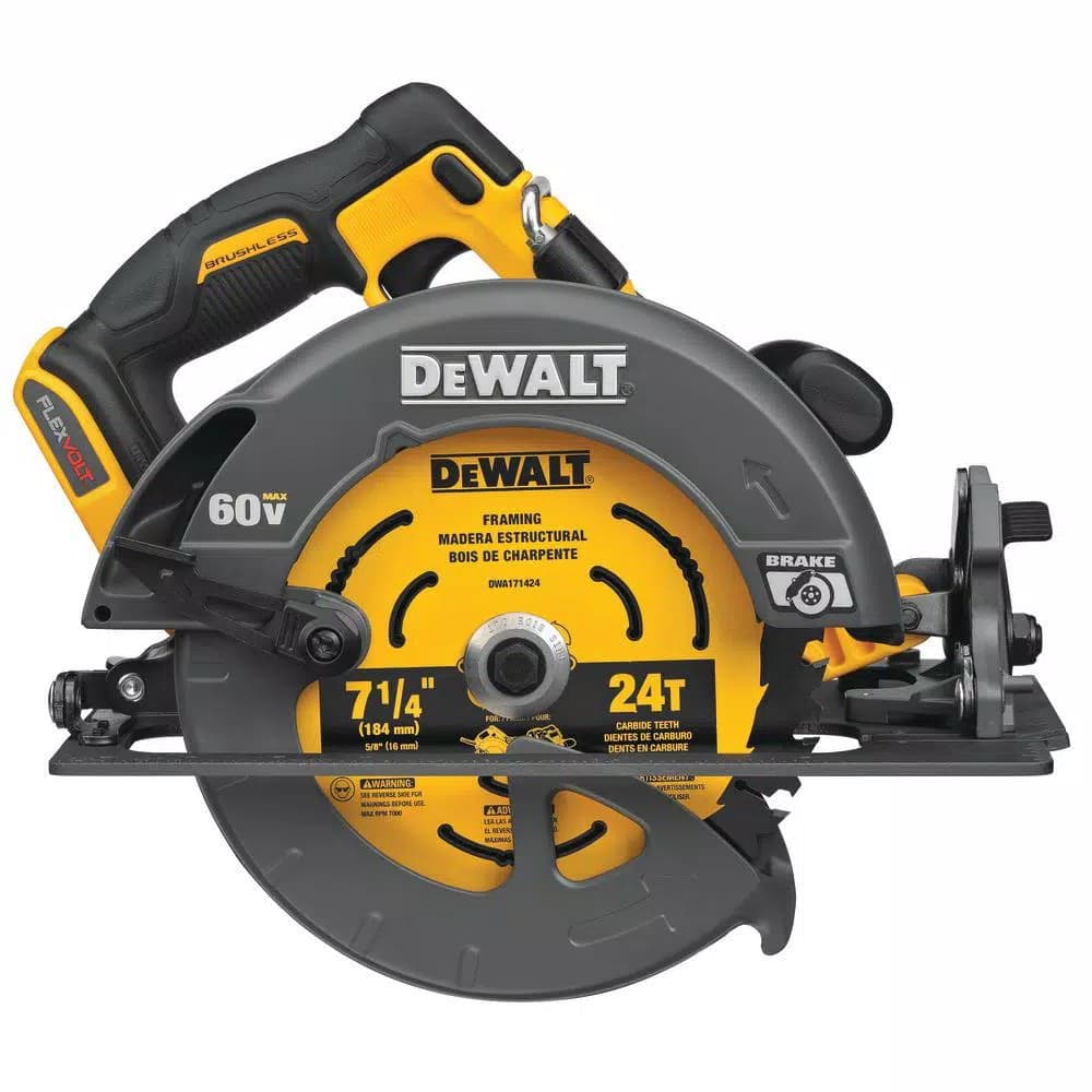 DEWALT FLEXVOLT 60V MAX Brushless 7-1/4 in. Circular Saw with Electric Brake (Tool Only)