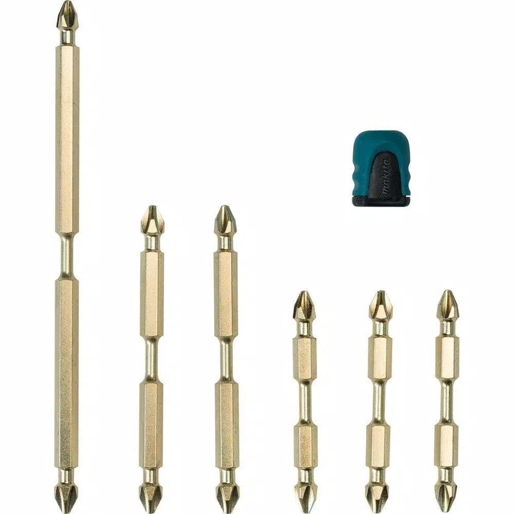Makita Impact GOLD Double-Ended Power Bits with Mag Boost (7-Piece Set)