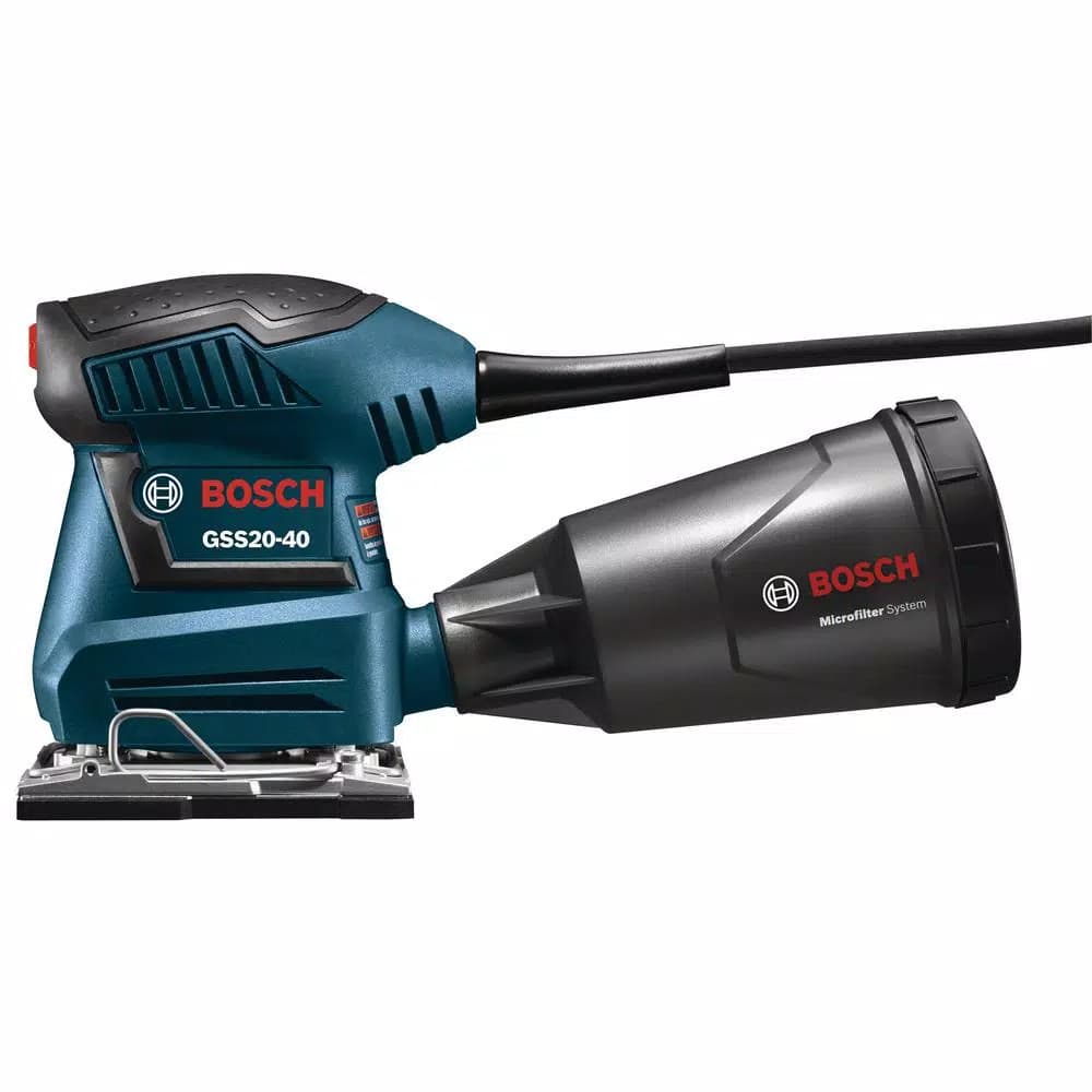 Bosch GSS20-40 1/4 in. Corded Sheet Orbital Finishing Sander, 2 Amp