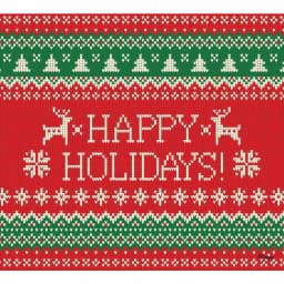 My Door Decor 7 ft. x 8 ft. Ugly Christmas Sweater Garage Door Mural - Holiday Banner thumbnail 1