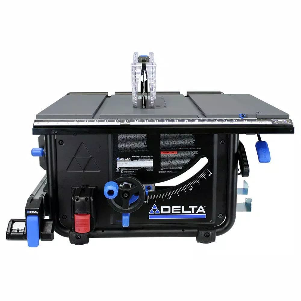 Delta 10 in. 15 Amp Portable Jobsite Table Saw with 45 Degree Left Tilt