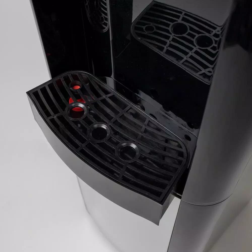 Vitapur Top Load Water Cooler Dispenser, Cold & Room Temperature, 3-5 Gal., Black/Platinum
