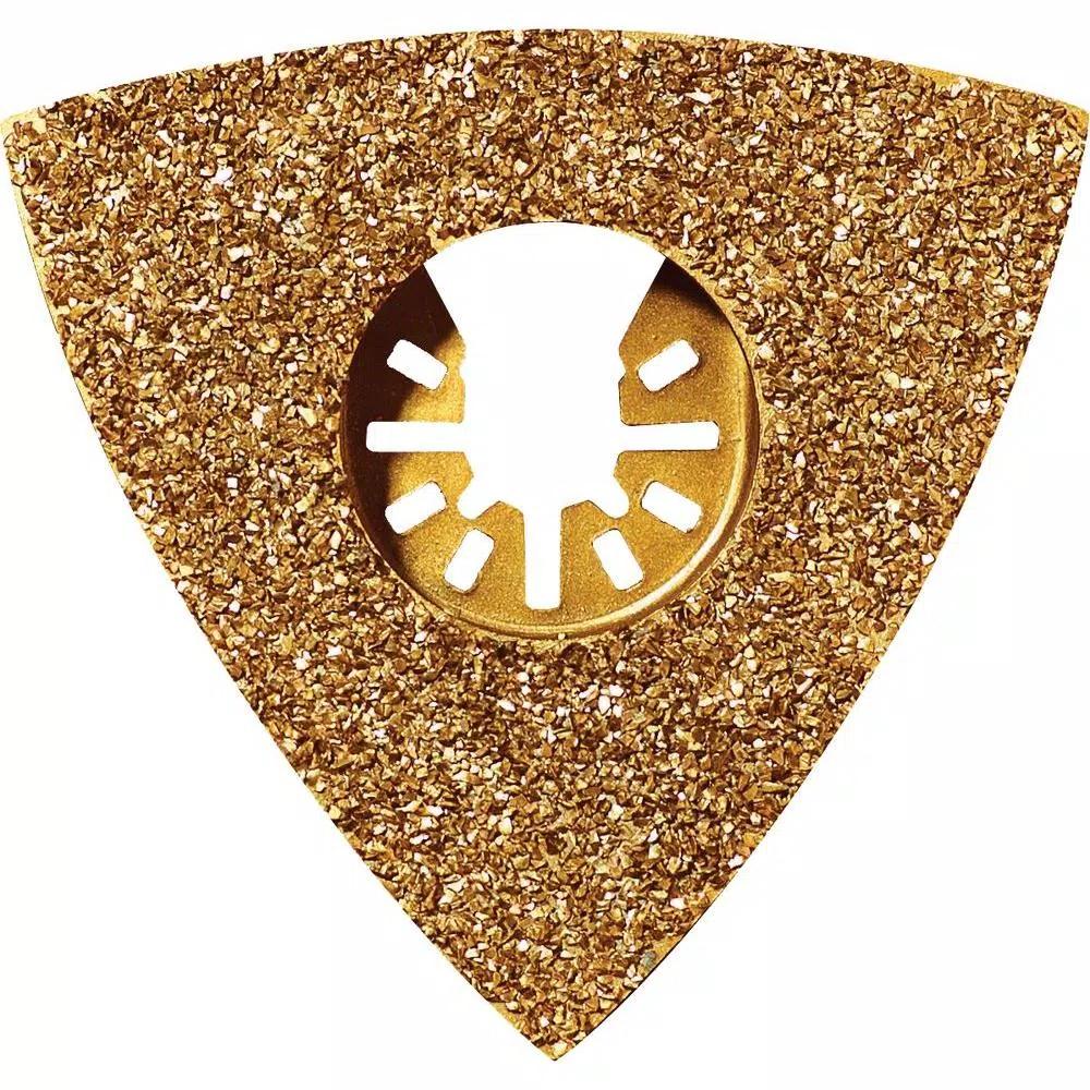 Rockwell Sonicrafter Triangular Carbide Grit Rasp Blade for Oscillating Tools