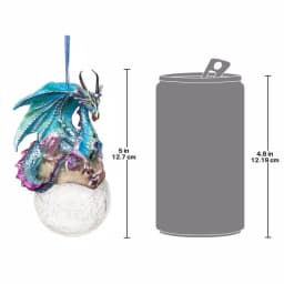 Design Toscano Frost the Gothic Dragon Holiday Ornament Set, 3-Piece thumbnail 7