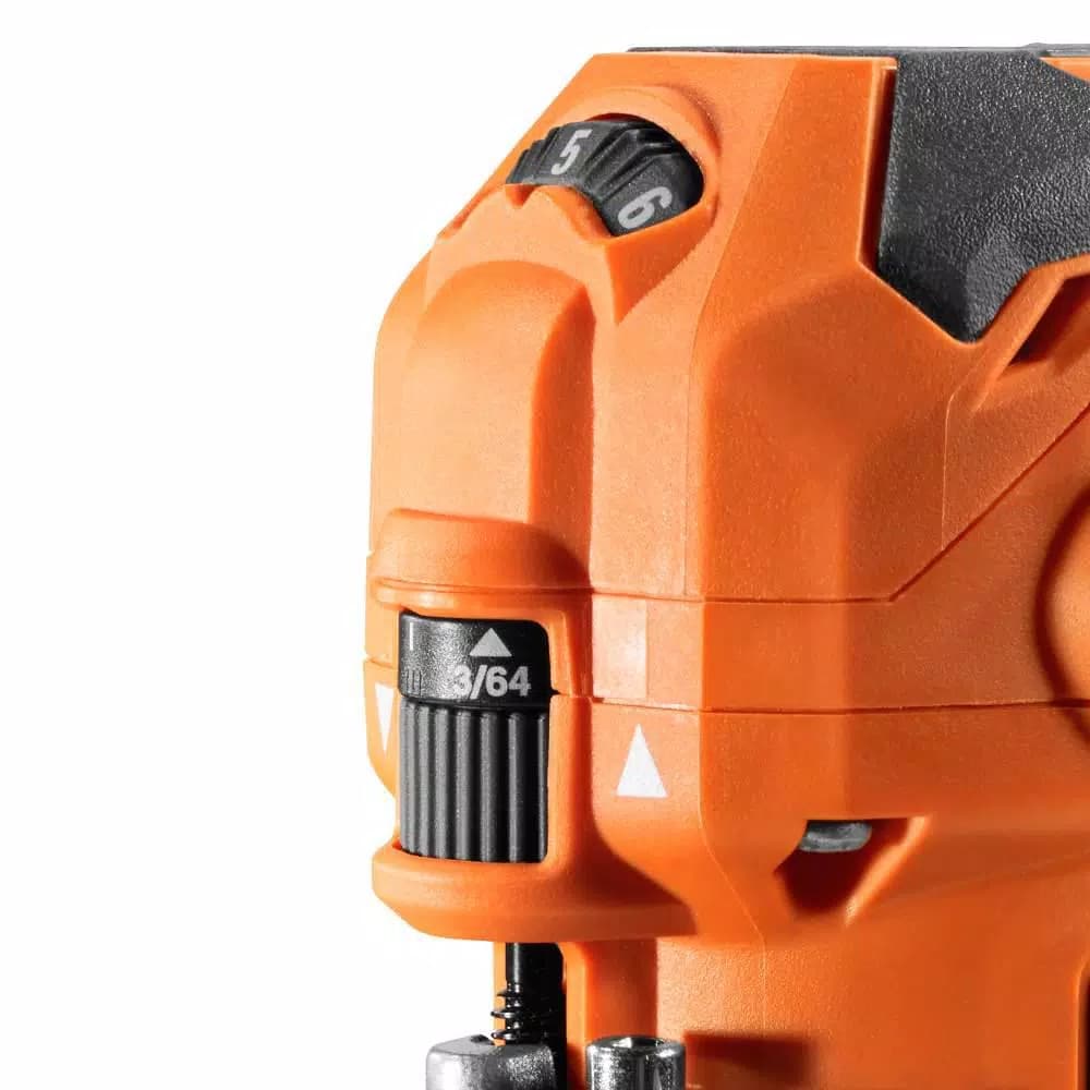 RIDGID 5.5 Amp 1-1/2 HP Compact Fixed-Base Corded Router with Variable Speed